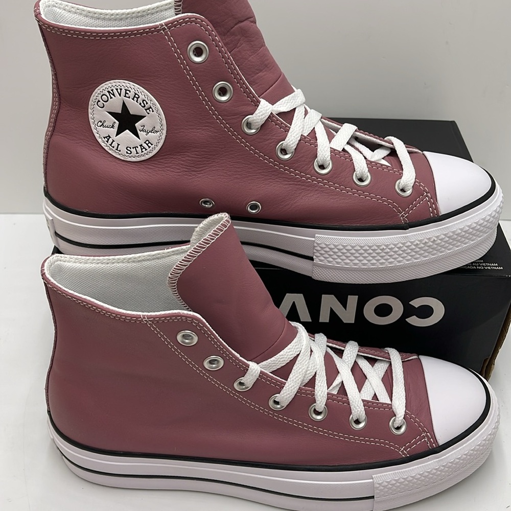 Converse WMNS CTAS LIFT HI
PINK AURA/WHITE/BLACK A07858C Platforms Sneakers - Picture 3 of 16